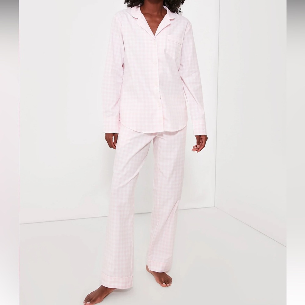 PETITE PLUME Pink Gingham Pajama Set